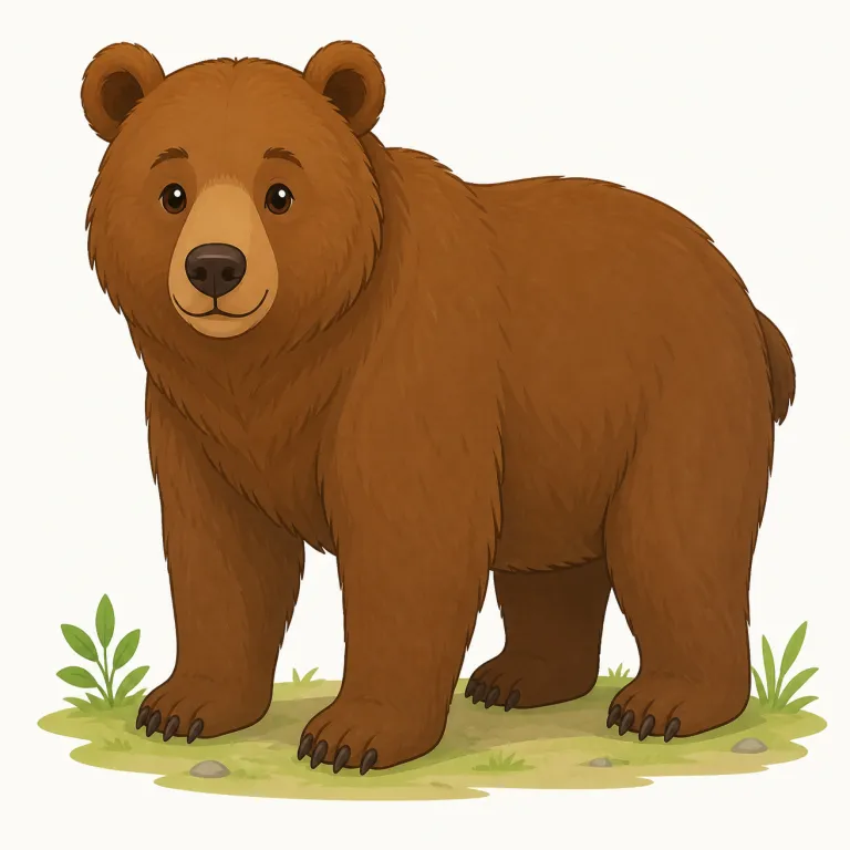 bear（産む・動詞）の覚え方イラスト — この bear は「熊」ではなく、格式ある動詞で「子を産む」を表す用法です