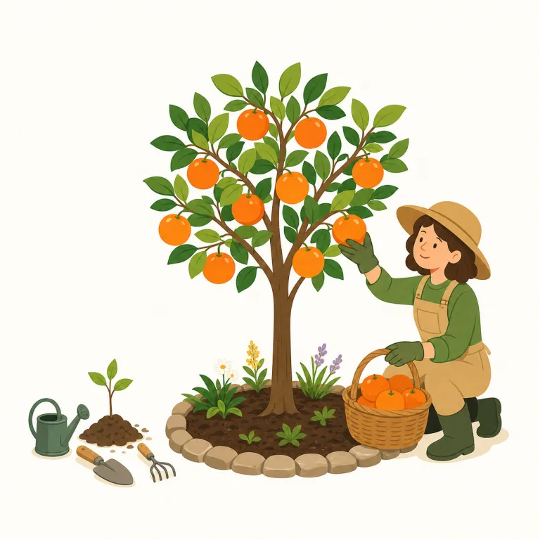 bear fruit（成果が出る・イディオム）の覚え方イラスト — bear は「クマ」ではなく動詞の「運ぶ・支える・生み出す」を先に思い出すと入りやすい表現です