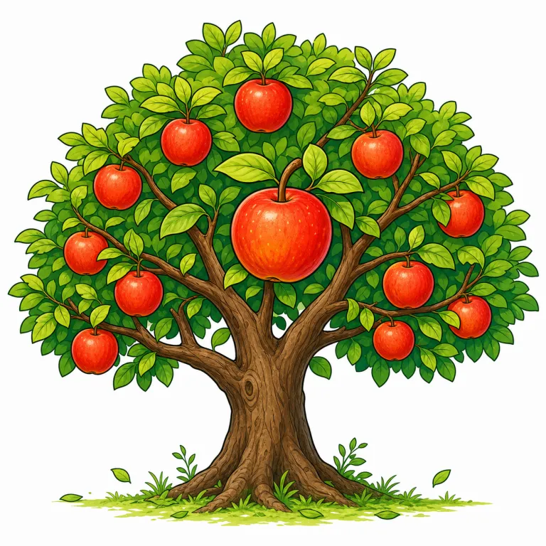 bear fruit（実をつける・idiom）の覚え方イラスト