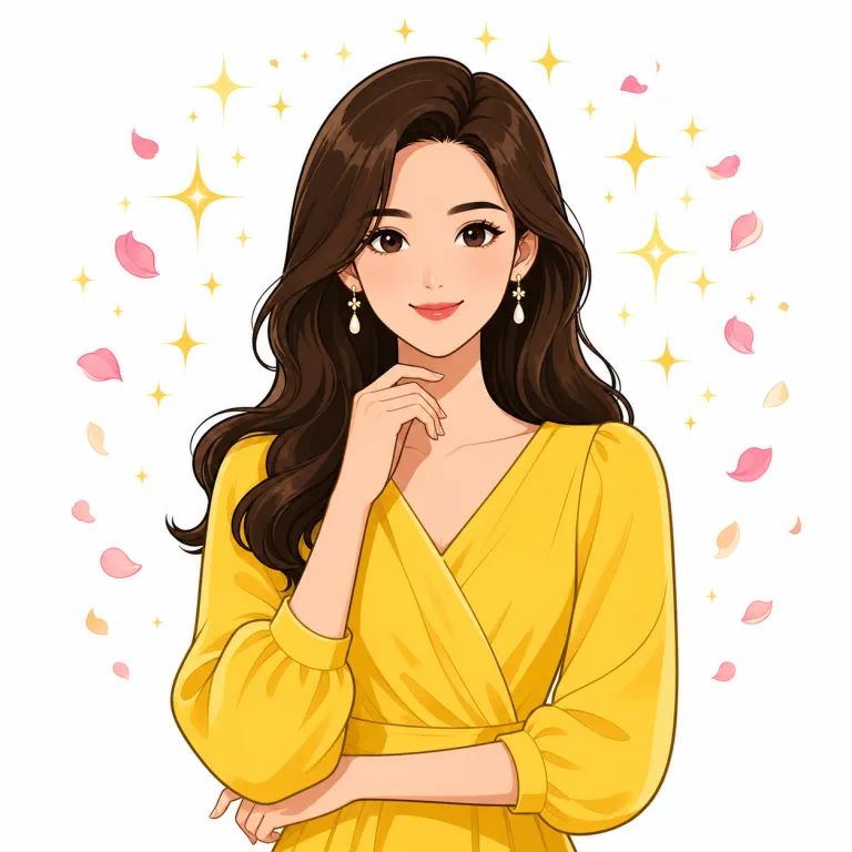 beauty（美人、美女・noun）の覚え方イラスト