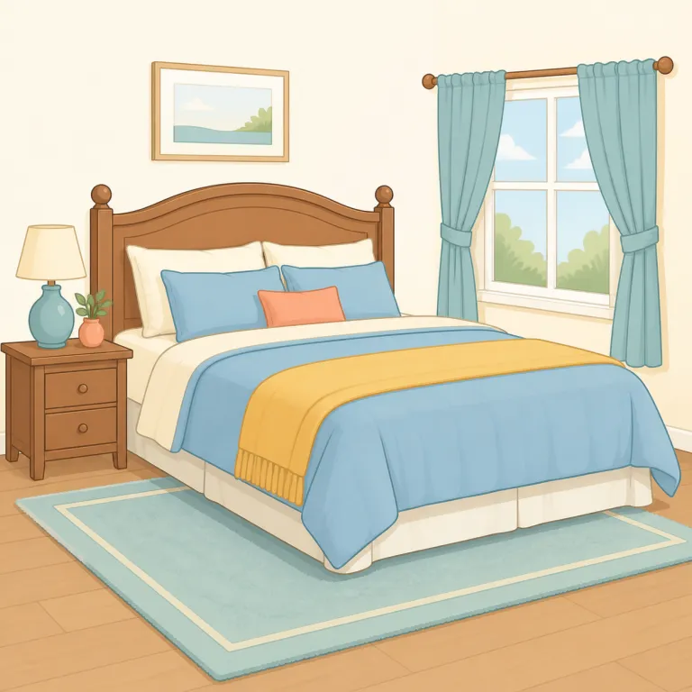 bedchamber（寝室・名詞）の覚え方イラスト — bed はそのまま「寝床」、chamber は council chamber や gas chamber のように「特定目的の室」
