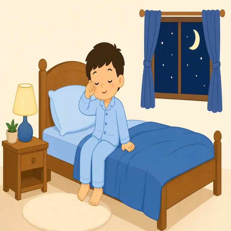 bedtimeの覚え方イラスト