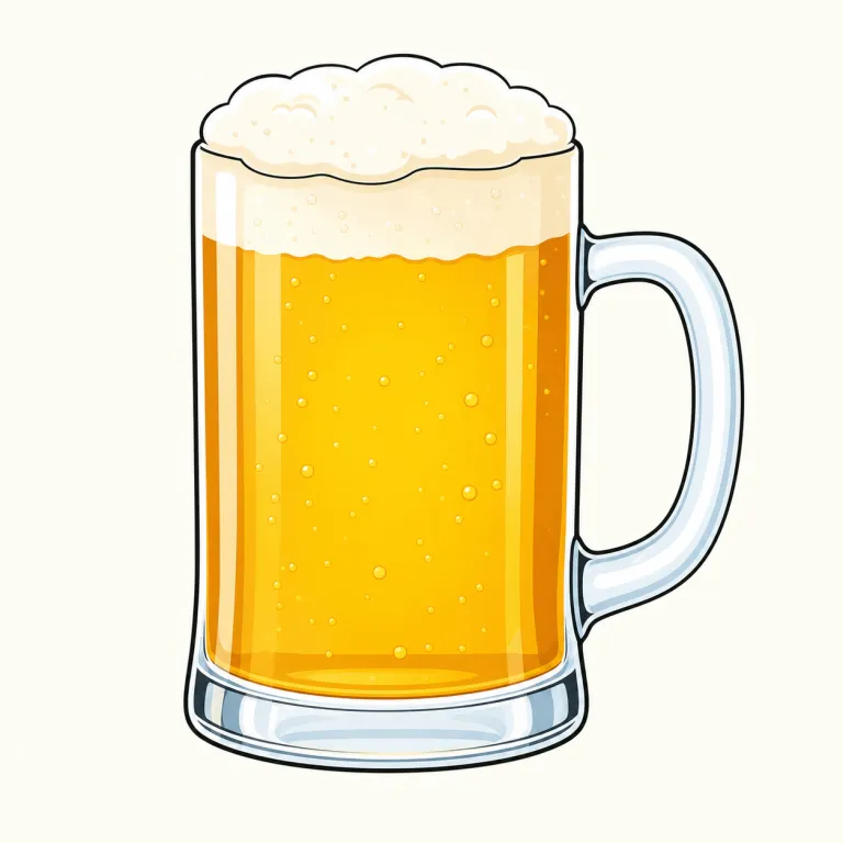 beer（ビール・名詞）の覚え方イラスト