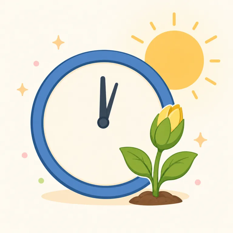 before long（間もなく・イディオム）の覚え方イラスト — 「long＝長い」を知っていれば、before long は直訳で「長い時が来る前に」