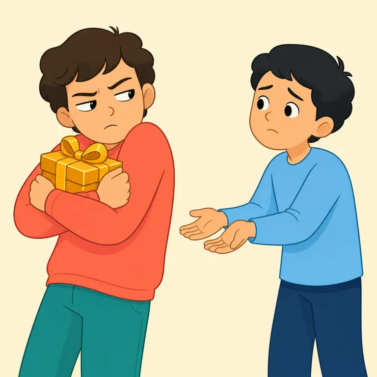 begrudge（〜を惜しむ、ねたむ・動詞）の覚え方イラスト — grudge が「恨み・わだかまり」だと分かると覚えやすい