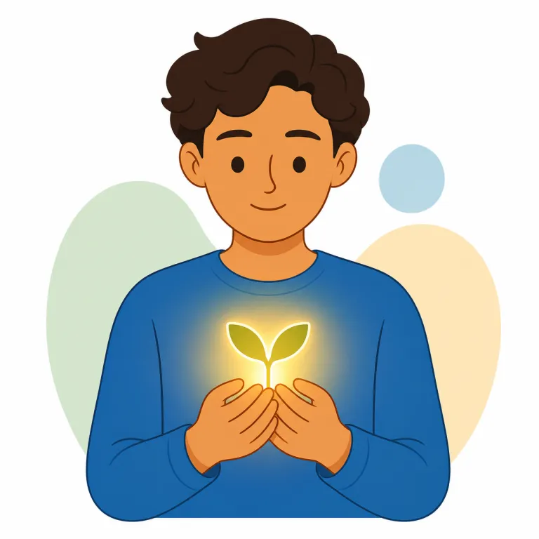 belief（信念・名詞）の覚え方イラスト — belief を「信念」として覚える時は、単なる思いつきや軽い意見ではなく、自分が本当だと強く受け入れている考えだと押さえます