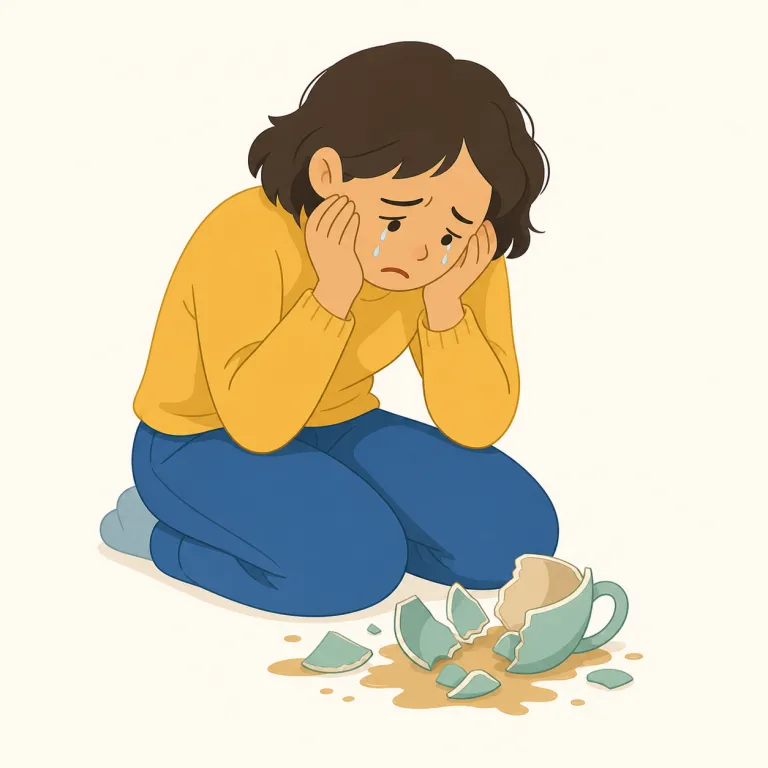 bemoan（嘆く・動詞）の覚え方イラスト — まず中核の moan「うめく・不満を漏らす」を知っていると覚えやすい語です
