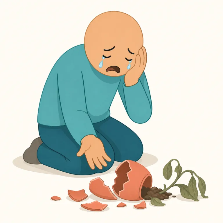 bemoaning（嘆いている・動詞）の覚え方イラスト — まず中核は moan「うめく・嘆く」