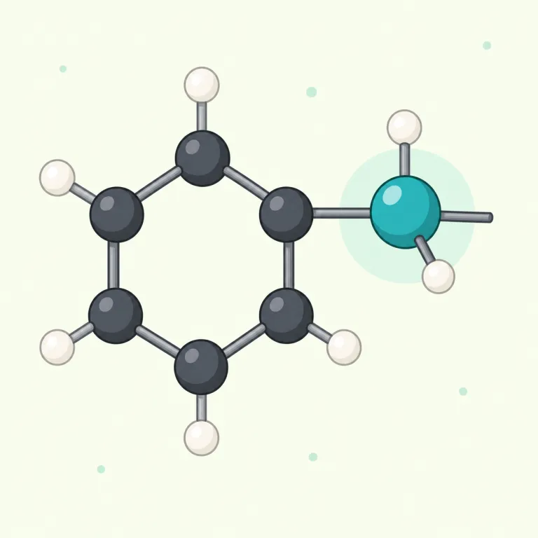 benzyl（ベンジル・名詞）の覚え方イラスト — 化学の -yl は「もとの骨格から H を1つ外した置換基」と覚えると整理しやすい