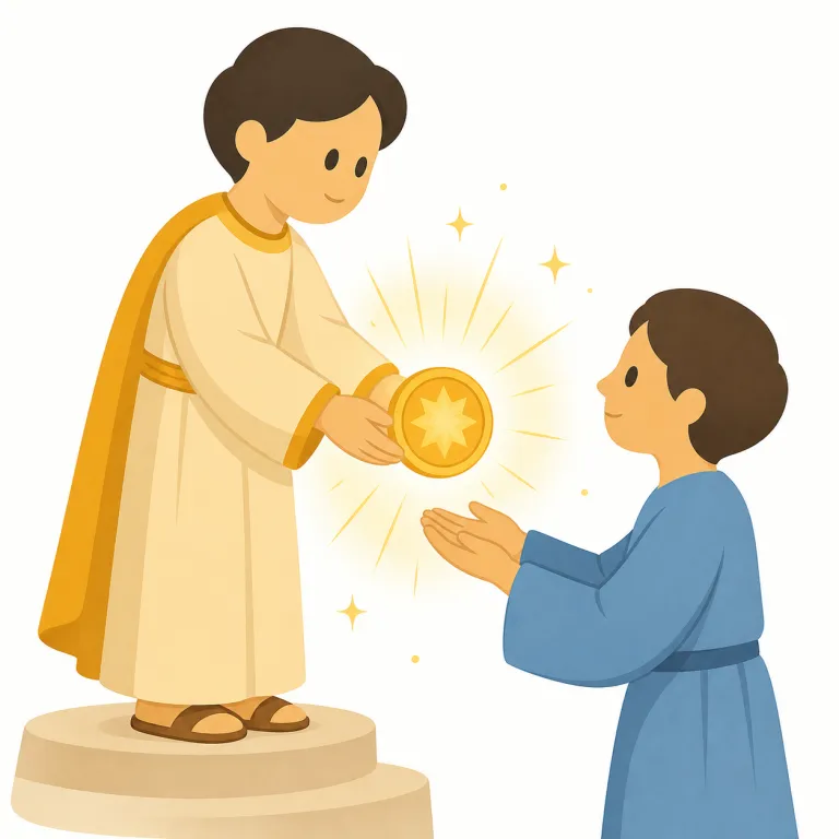 bestow a on b（BにAを授ける・動詞）の覚え方イラスト — bestow A on B は「価値あるものをBに正式に授ける」という型で覚えると定着しやすいです