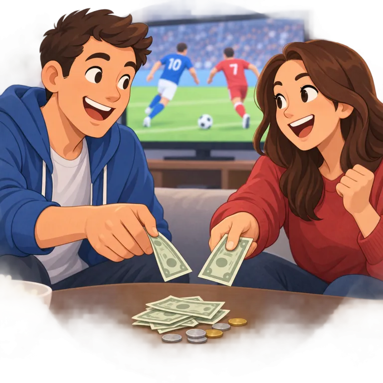 bet（賭け・noun）の覚え方イラスト