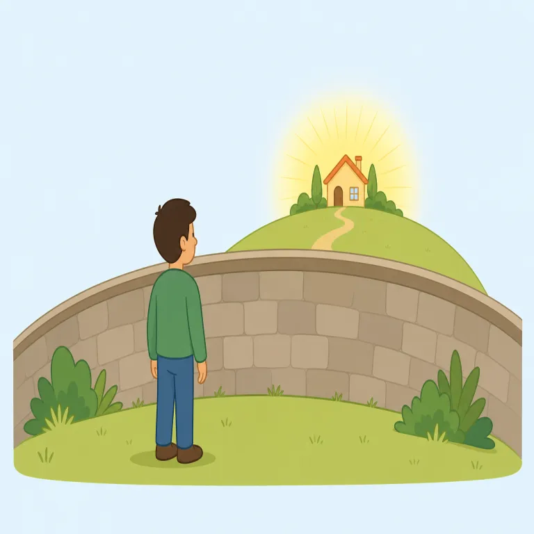 beyond（〜の向こうに、〜を超えて・前置詞）の覚え方イラスト — 基本は「境界線の向こう側」とまとめると覚えやすい