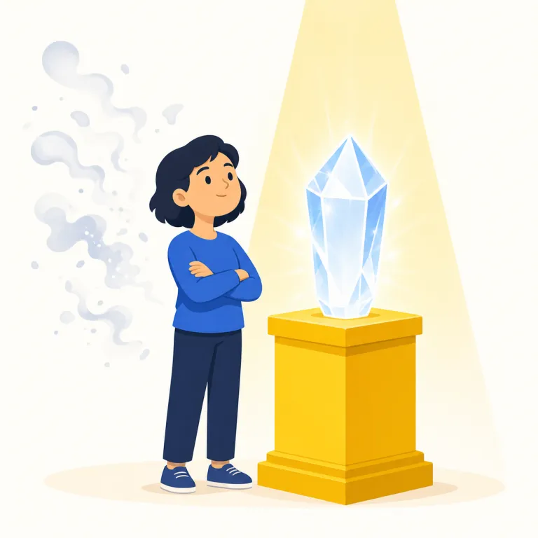 beyond question（疑いなく・イディオム）の覚え方イラスト — beyond は「〜を超えて」、question は「問い・疑い」