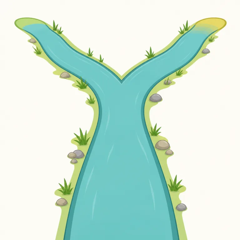 bifurcation（分岐・名詞）の覚え方イラスト — `bi-` を見たらまず「2」を疑う癖をつけると覚えやすいです