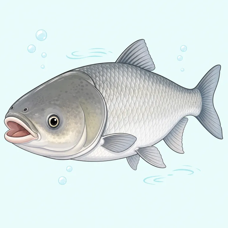 bighead（ビッグヘッドカープ・noun）の覚え方イラスト