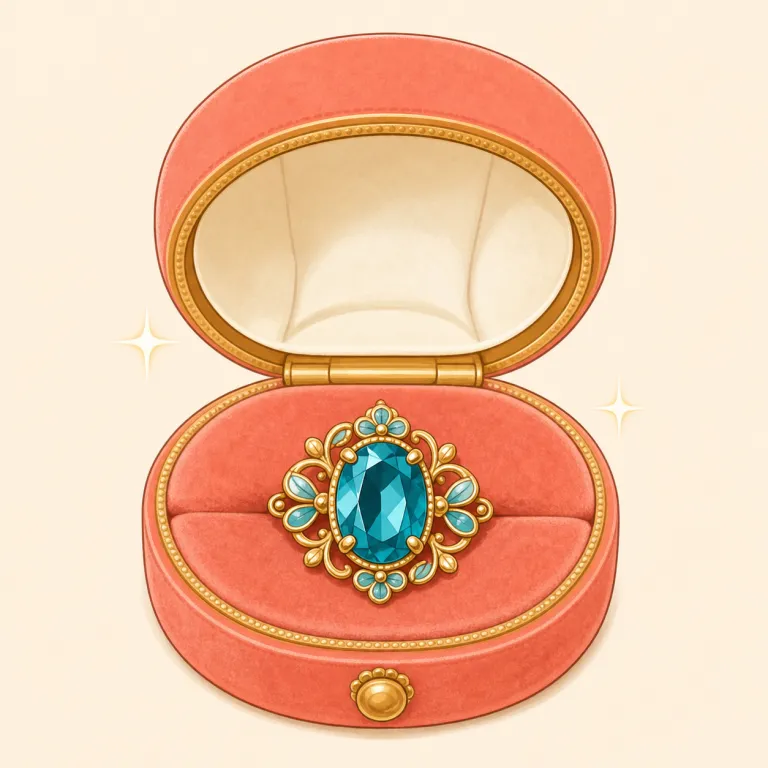 bijou（宝石、小さくて上品な装飾品・名詞）の覚え方イラスト — jewel（宝石）や jewelry を知っていると、bijou はその中でも『大きさより、上品さ・精巧さ・しゃれ感』を強く出す語だと整理すると覚えやすいです