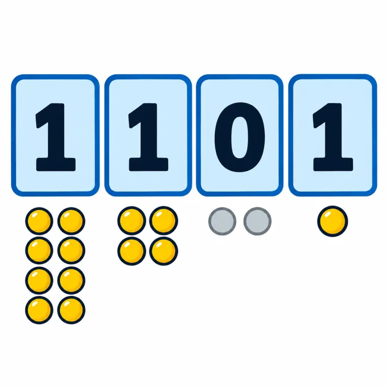 binary（二進数・noun）の覚え方イラスト