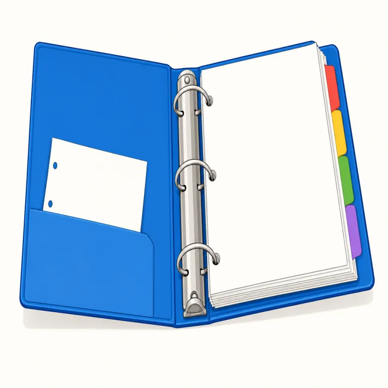 binder（バインダー・名詞）の覚え方イラスト — binder は bind「綴じる、束ねる」に「物」を表す -er が付いた語と考えると覚えやすいです