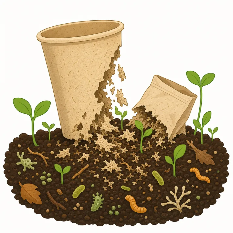 biodegradable（生分解性・形容詞）の覚え方イラスト — bio- は biology や biochemistry の bio と同じで「生物・生命」