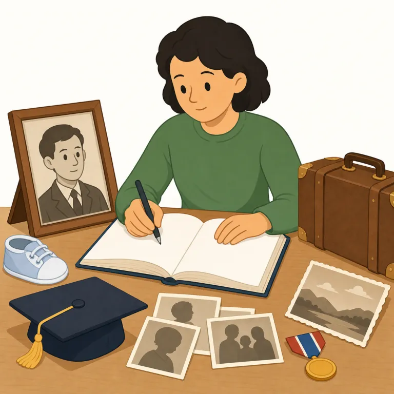 biographerの覚え方イラスト