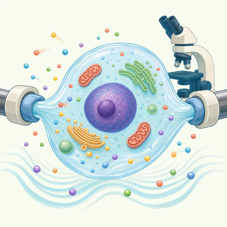 biophysics（生物物理学・名詞）の覚え方イラスト — bio + physics と見れば、biology を physics の道具で読む分野だと連想できる