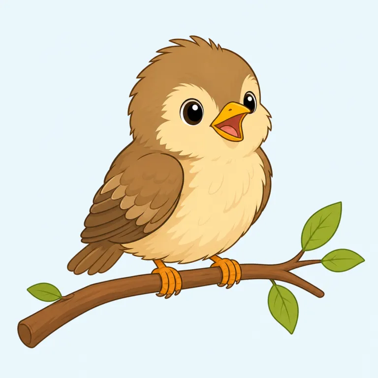 birdie（小鳥・noun）の覚え方イラスト