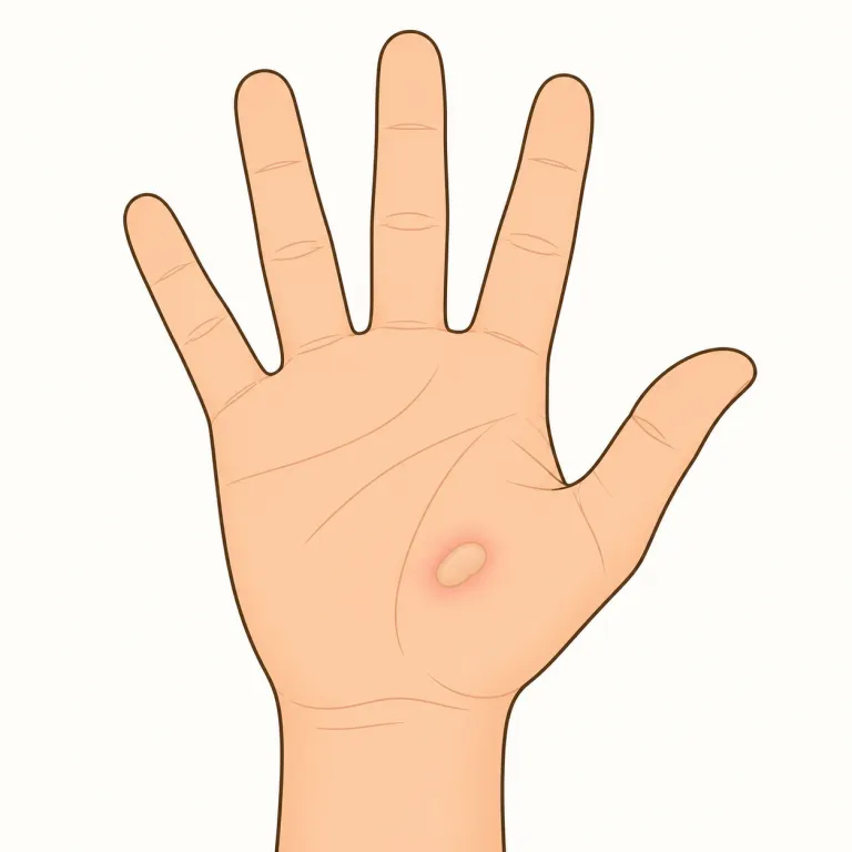 blain（水疱・noun）の覚え方イラスト