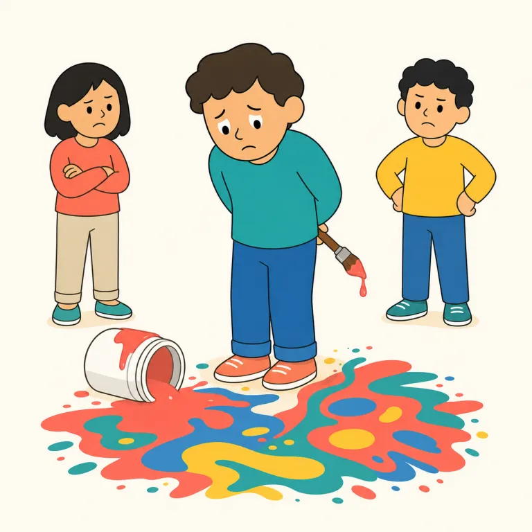 blameworthy（非難すべき・形容詞）の覚え方イラスト — blame＋worthy と分ければ、「非難に値する」という意味がそのまま見える