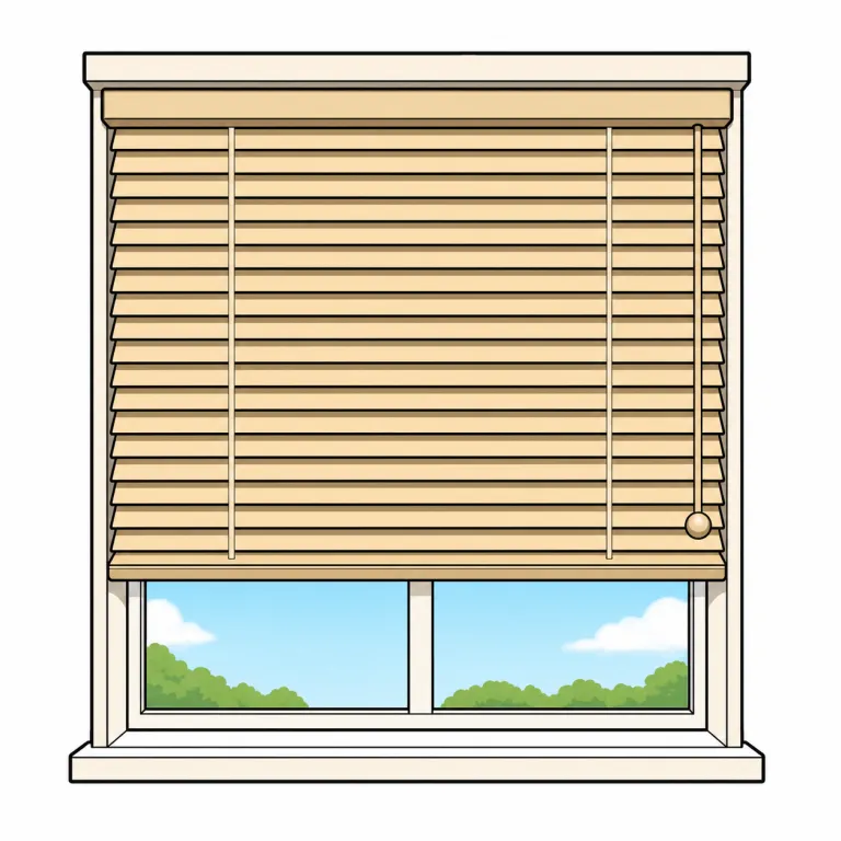 blind（ブラインド、窓の目隠し・noun）の覚え方イラスト