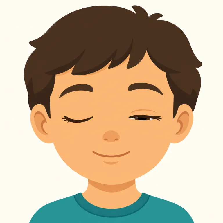 blink（まばたきする・動詞）の覚え方イラスト — blink は「一瞬で起こる小さな動き」を中心にまとめると覚えやすい