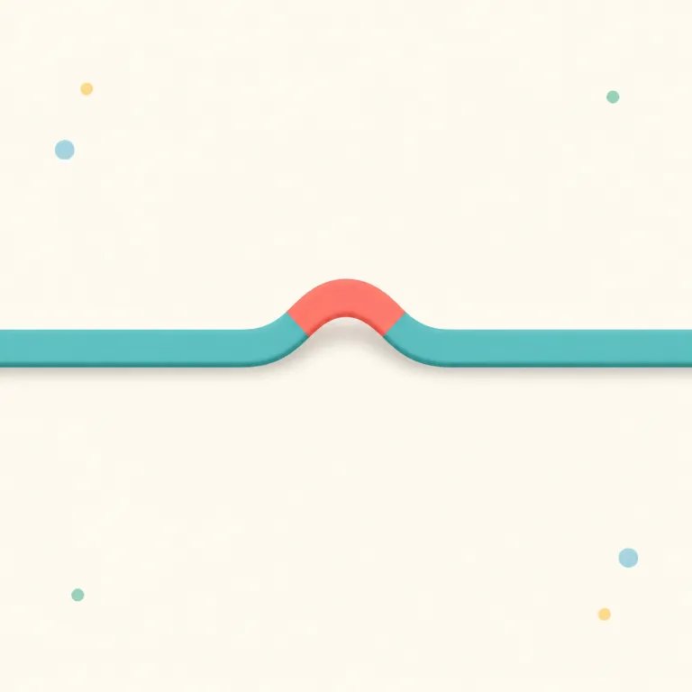blip（一時的な変動・名詞）の覚え方イラスト — もとはレーダー画面に一瞬現れる小さな光点を指し、そこからグラフや業績の「一時的な変動」を表すようになった