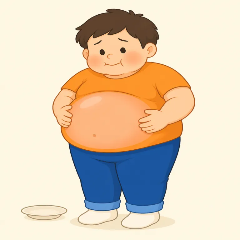 bloatedの覚え方イラスト