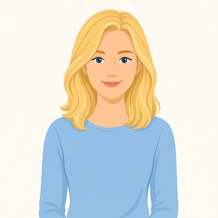blonde（金髪の女性・noun）の覚え方イラスト