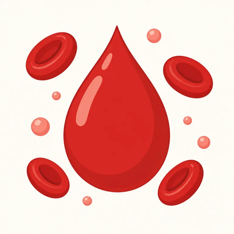 blood（血・名詞）の覚え方イラスト — 体の語彙の核になる単語