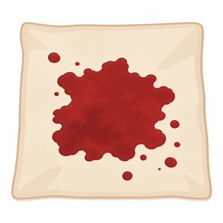 bloodstain（血痕・名詞）の覚え方イラスト — blood と stain をセットで覚えるのが最短です