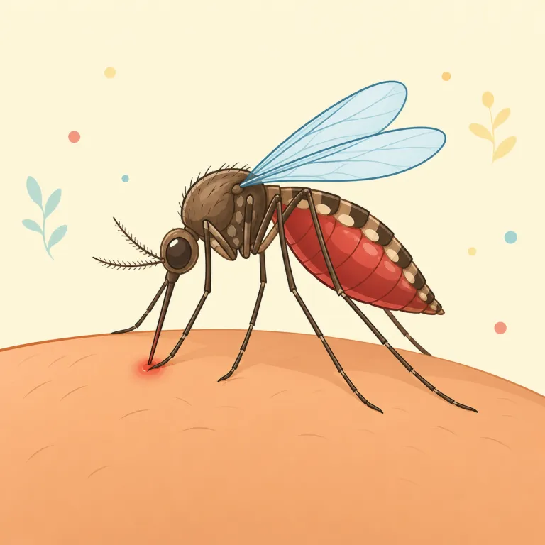 bloodsucking（吸血性の・形容詞）の覚え方イラスト — bloodsucking は blood「血」+ sucking「吸っている」で、「血を吸う性質のある」と直感的に読めます