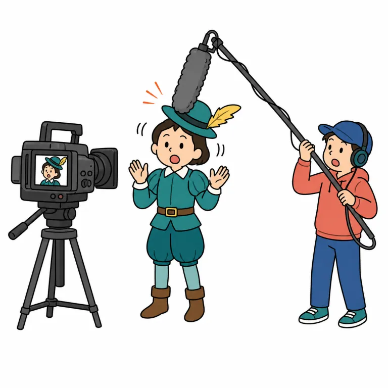 blooper（NG、撮影ミス・noun）の覚え方イラスト
