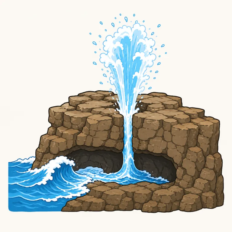 blowhole（噴気孔・noun）の覚え方イラスト