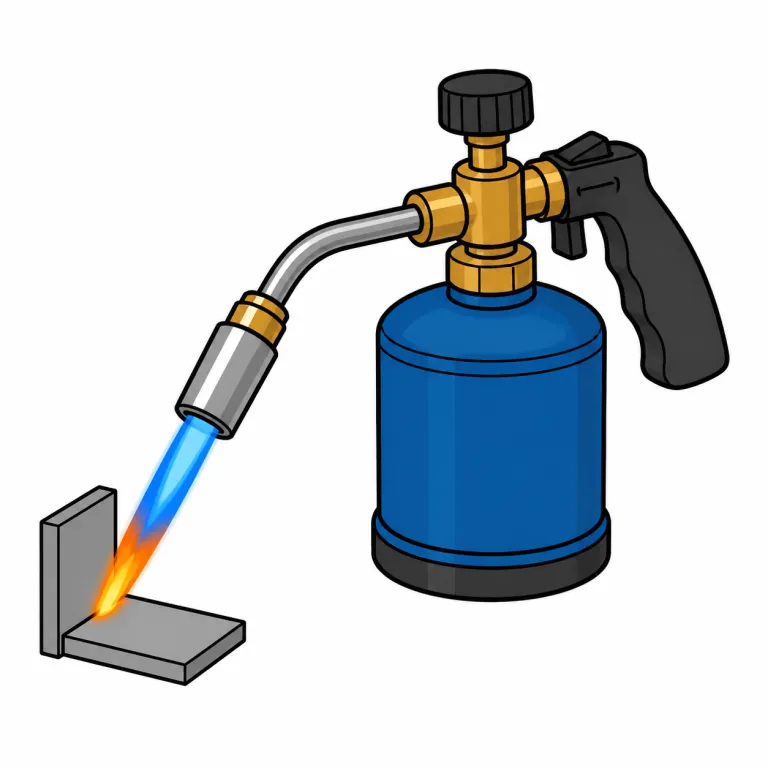 blowtorch（バーナー・溶接機・noun）の覚え方イラスト