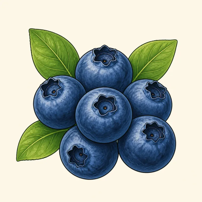 blueberry（ブルーベリー・名詞）の覚え方イラスト