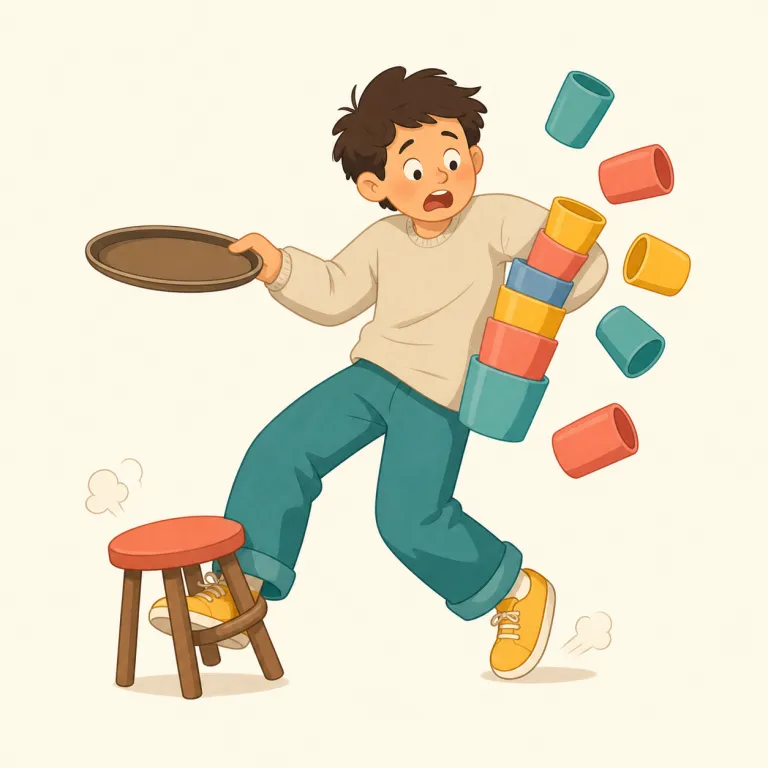 blundering（へまな、不器用な・形容詞）の覚え方イラスト — まず blunder「大失敗・へま」を核にすると覚えやすいです