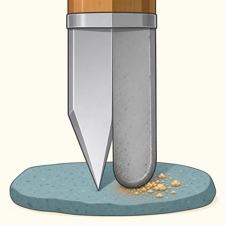 blunting（鈍化・名詞）の覚え方イラスト — blunting は blunt「鋭くない、鈍い」を土台にした -ing 名詞です