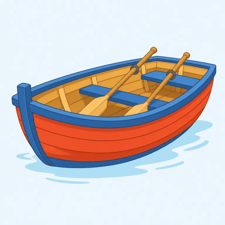 boat（ボート・名詞）の覚え方イラスト — boat はまず「ship より小さい水上の乗り物」と対比で覚えると定着しやすい語です