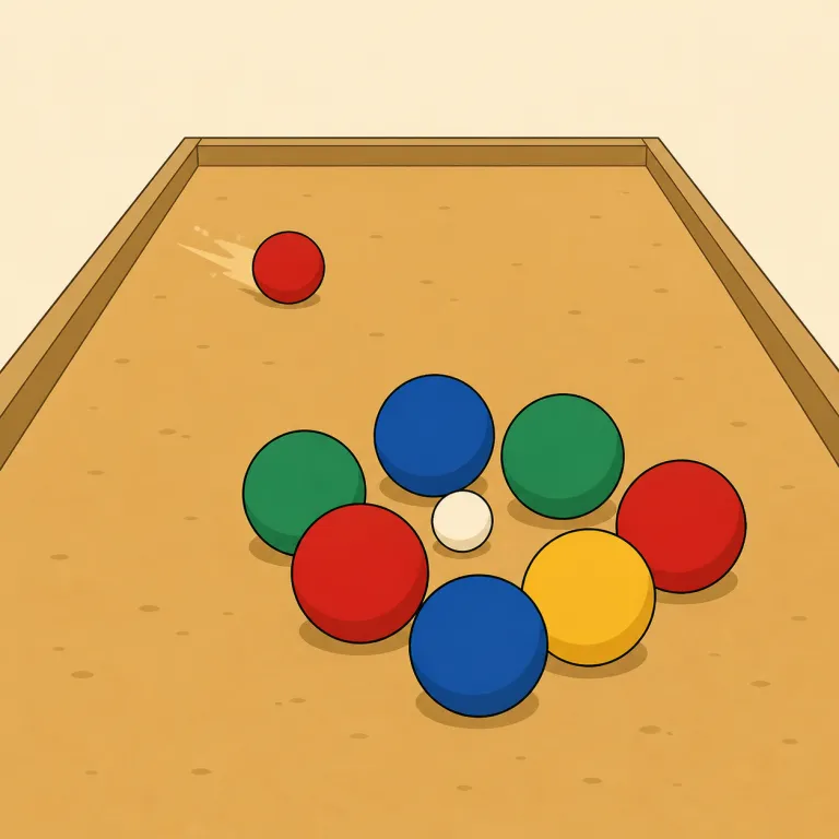bocce（ボッチェ・noun）の覚え方イラスト