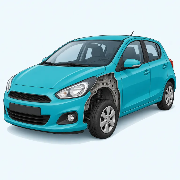 bodywork（車体・名詞）の覚え方イラスト — body が「本体・胴体」、work が「作業」なので、まず「車の本体まわりに関する部分／作業」とひとかたまりで覚えると残りやすいです