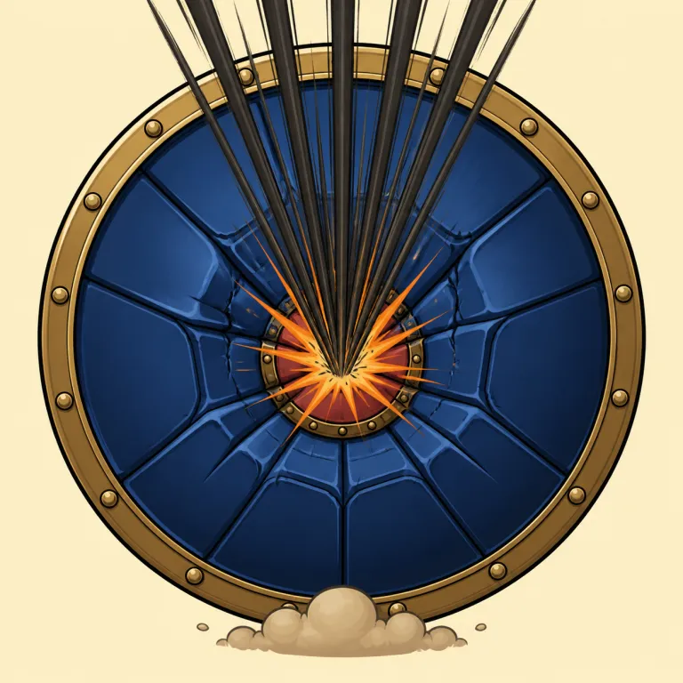 bombardment（集中攻撃・noun）の覚え方イラスト