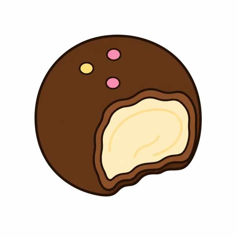bonbon（ひと口大の甘い菓子・noun）の覚え方イラスト