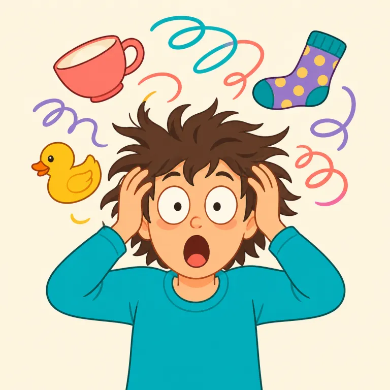bonkers（頭がおかしい・形容詞）の覚え方イラスト — go bonkers という頻出のまとまりで、「理性の落ち着いた状態から外れてしまう」と覚えるとよい