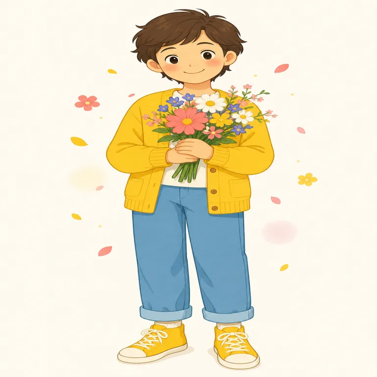 bonny（愛らしい、魅力的な・adjective）の覚え方イラスト