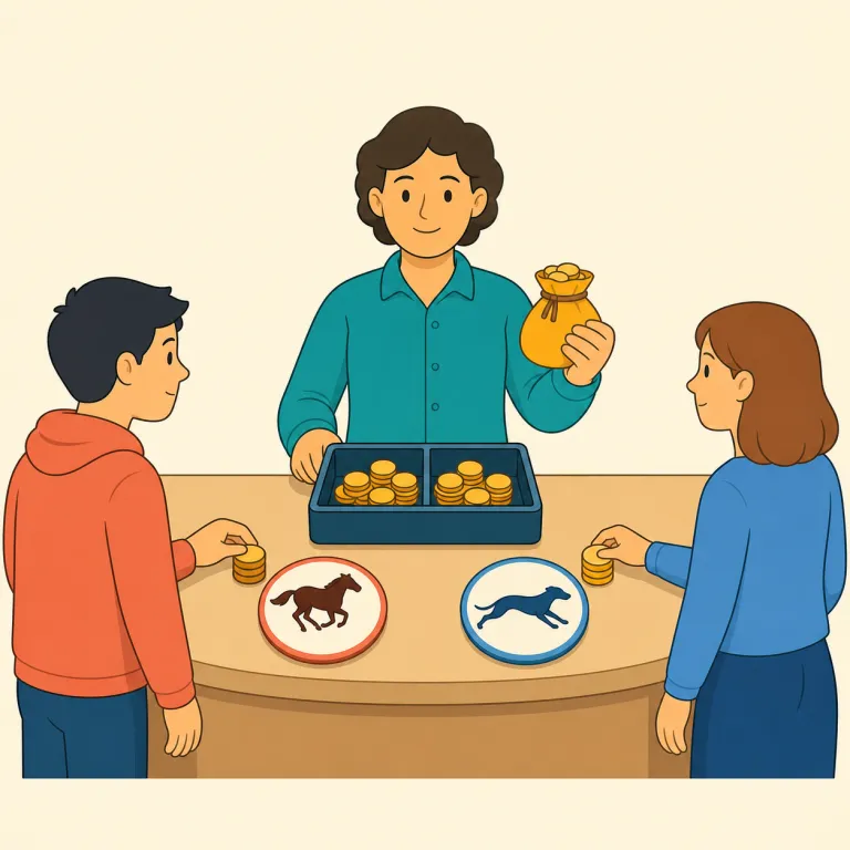 bookmaker（賭け屋、胴元・名詞）の覚え方イラスト — -maker は policymaker, troublemaker のように「それを作る人・担う人」